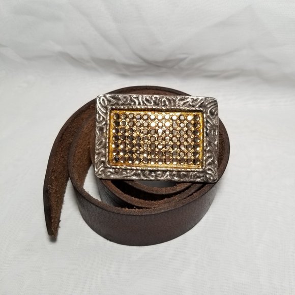 brandless Accessories - Genuine Brown Leather Belt 40" Long 1.5" Wide S-32